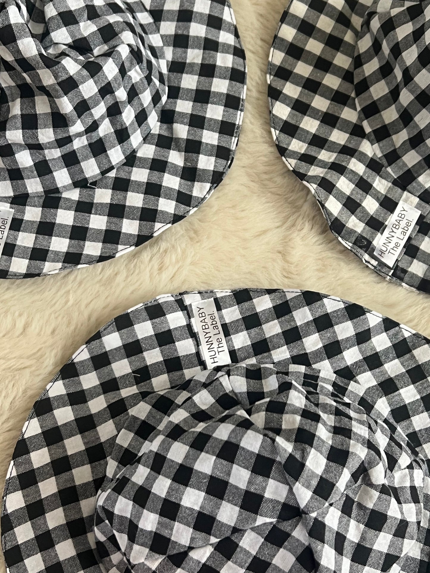 Black Gingham Hat (SAMPLES)