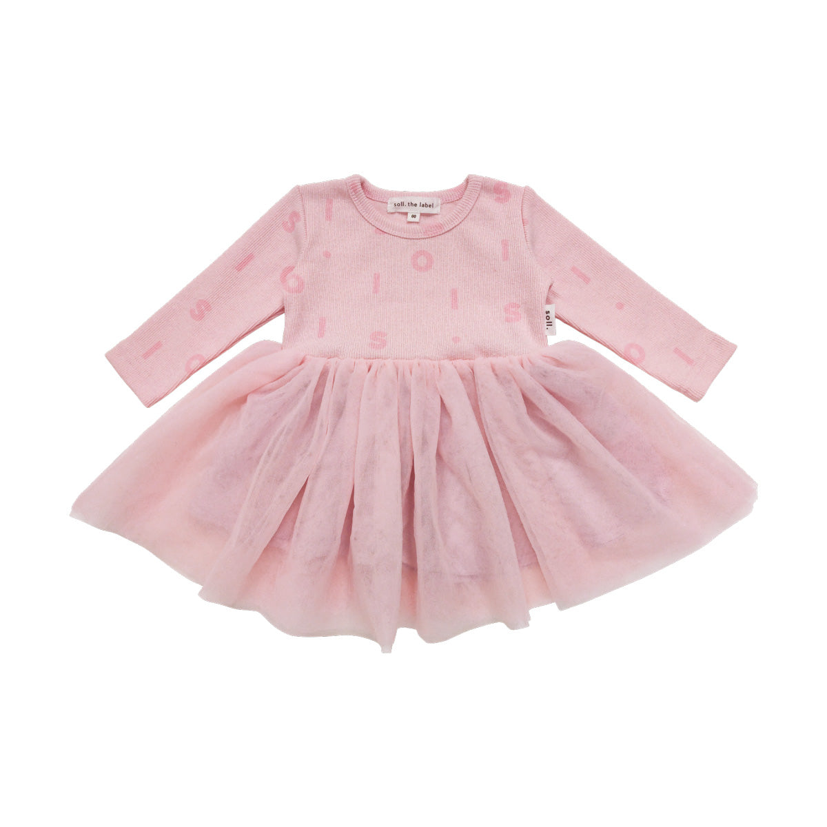 Ribbed Long Sleeve Tutu - Pink (PRE ORDER)